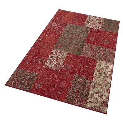 Celebration Kirie Flatweave Red/Brown Rug