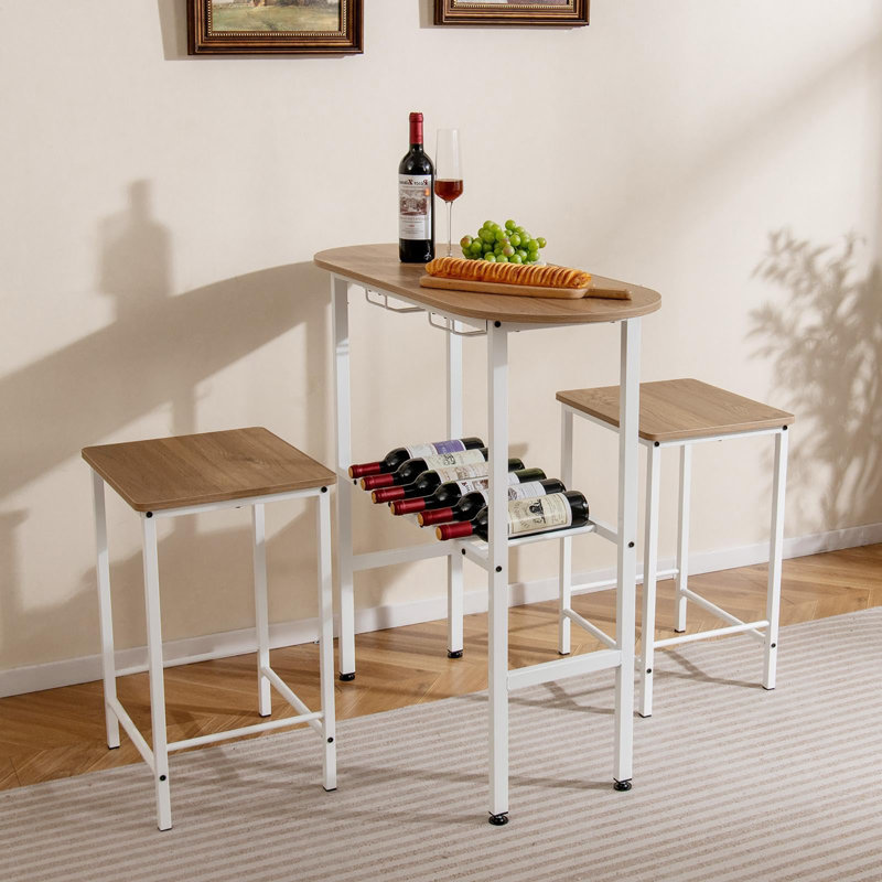 40cm Bar Set, Natural/White