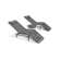 Ehrlich Outdoor Rust-Resistant Metal Chaise Lounge Set with Table , Cushion Included
