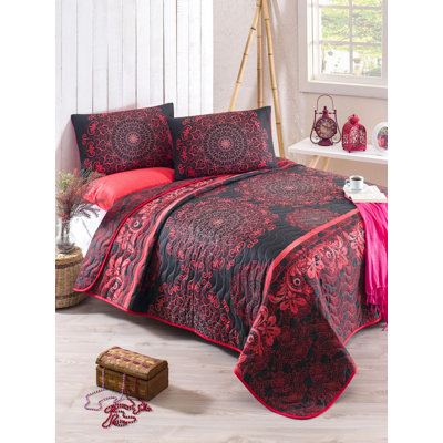 Cotton Blend Damask Bedding