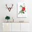 Blood-Red Bengal Rose by Pierre-Joseph Redoute - Wrapped Canvas-55371503