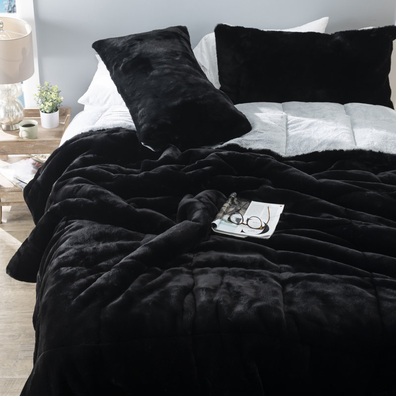 Ensemble d'édredon surdimensionné Chunky Panda Orca Bunny, Très grand lit + 2 très grandes taies décorativ