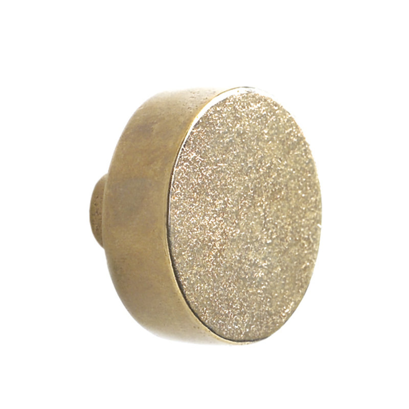 Luna Bronze Round Knob, White Bronze Medium