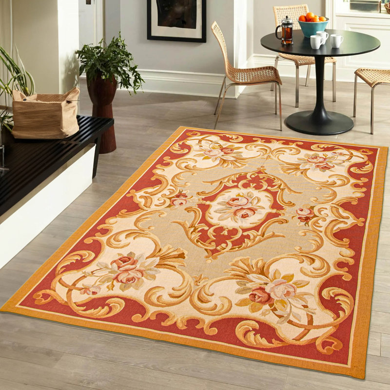 Tapisserie Dynasty kaki kilim 3 pi 10 po x 6 pi 0 po