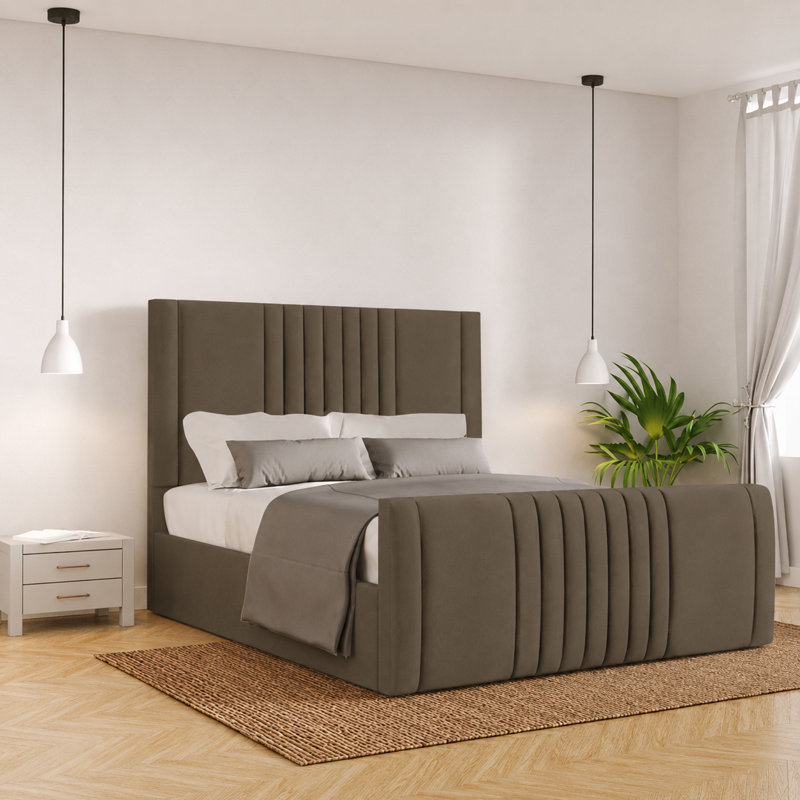 Bennit Upholstered Ottoman Storage Bed, Super King (6'), Mole