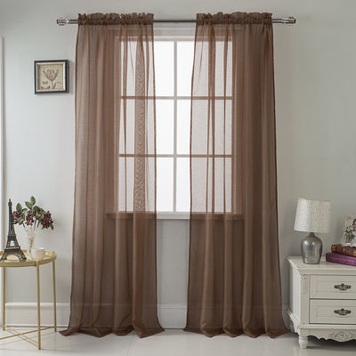 Landose Sheer Curtain Single Panel