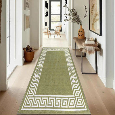 Runner Geometric Area Rug