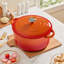 Living And Home 4L Cast Iron Stock Pot-126800308