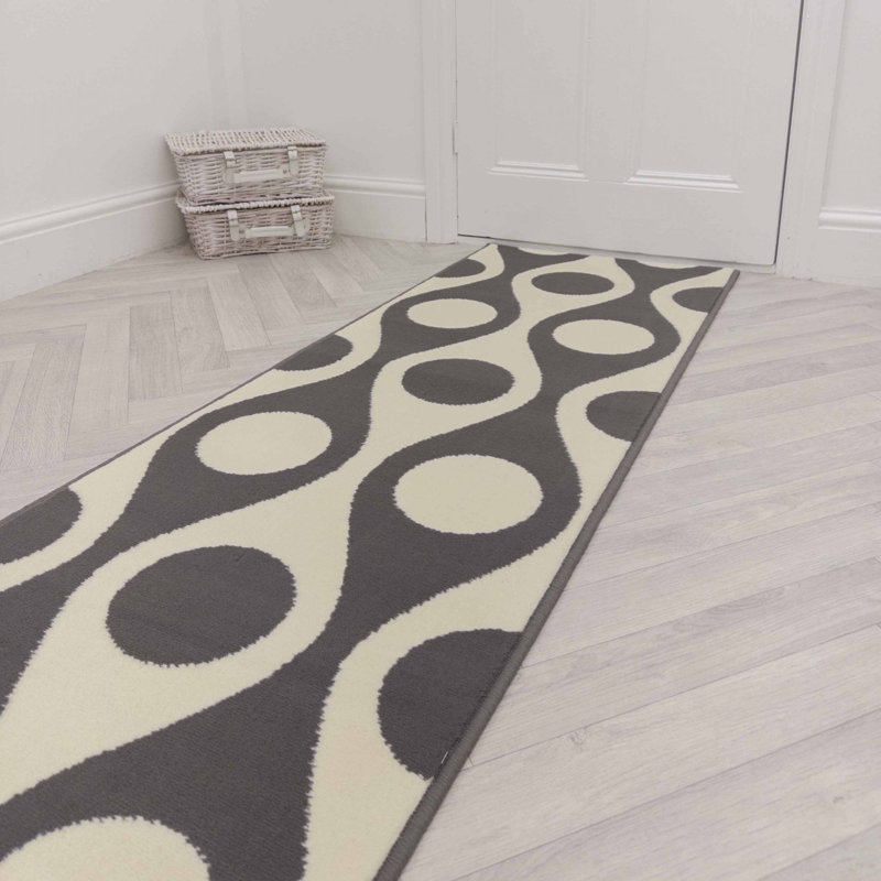Runner Geometric Shapes Area Rug, Runner 60 x 150 cm