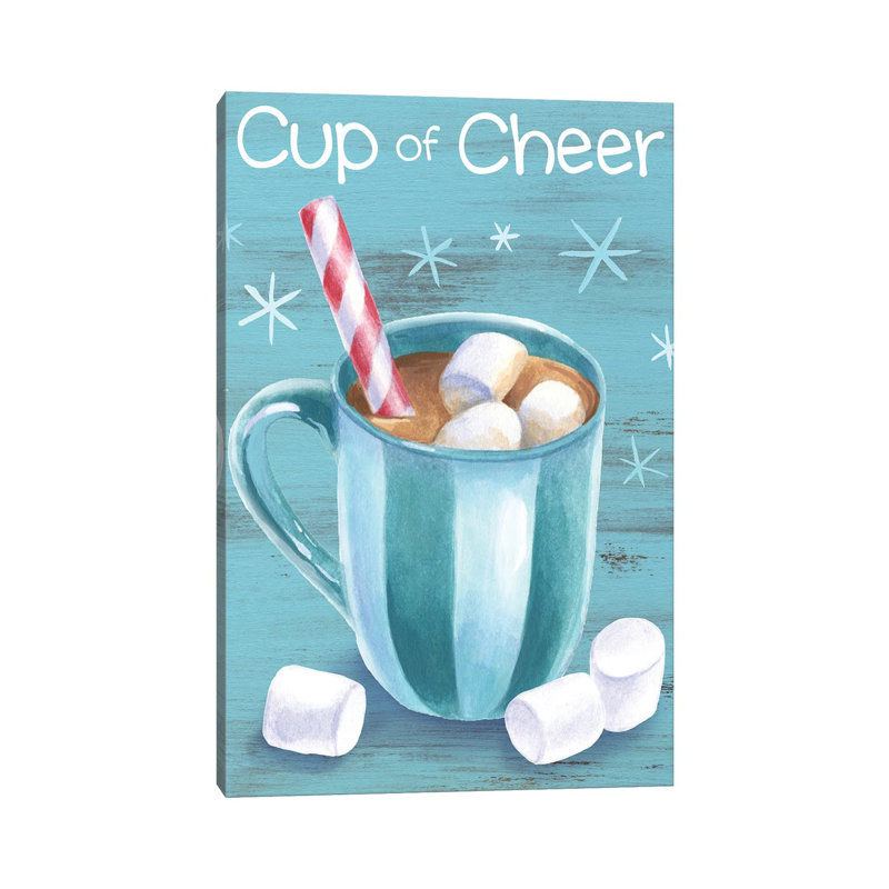Menthe poivrée cacao I-Cup of Cheer par Kelsey Wilson, reproduction d’art, Pas de tapis, Toile tendue