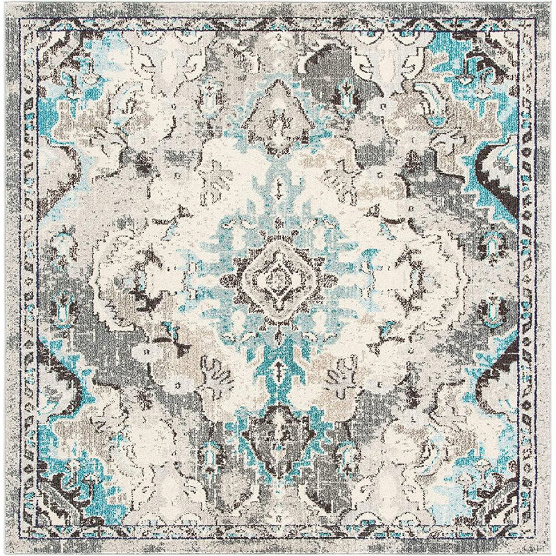 Madison Performance Oriental Rug, Square 6'7"