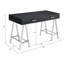 Bureau d'écriture noir ultrabrillant noir avec port USB-1488294084