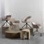 Morros Upholstered Swivel Armchair