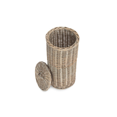 Highland Dunes Wicker Toilet Roll Holder Basket