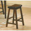 Ensemble de tabourets à hauteur de bar de 29 pouces de 2 pièces pour siège de selle en bois massif-28322591