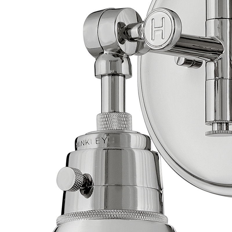 Arti 7.75-in Swing Arm Single Light Wall Sconce with On/Off Switch