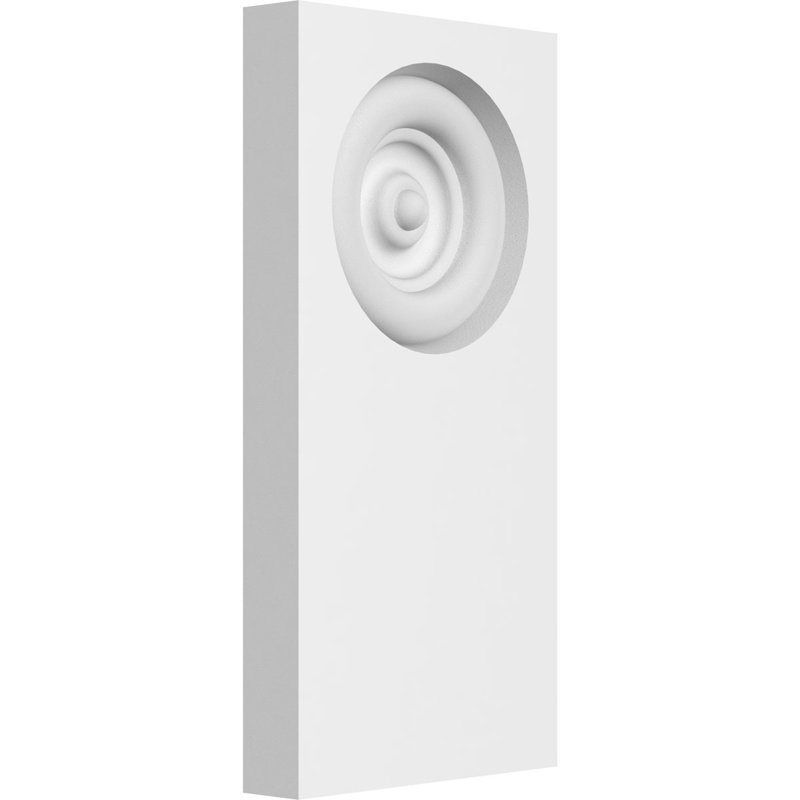 Bloc de socle standard à bordure carrée de l 2 1/2 po x H 5 po x P 1/2 po, H 5 po x l 2,5 po x p 0,5 po