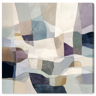 Soft Geometric Shapes I Canvas Print Modern Wall Art by Art Remedy, Gallery Wrapped, 24 x 24