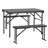 4 - Person Metal Patio Dining Set with Rectangular Table