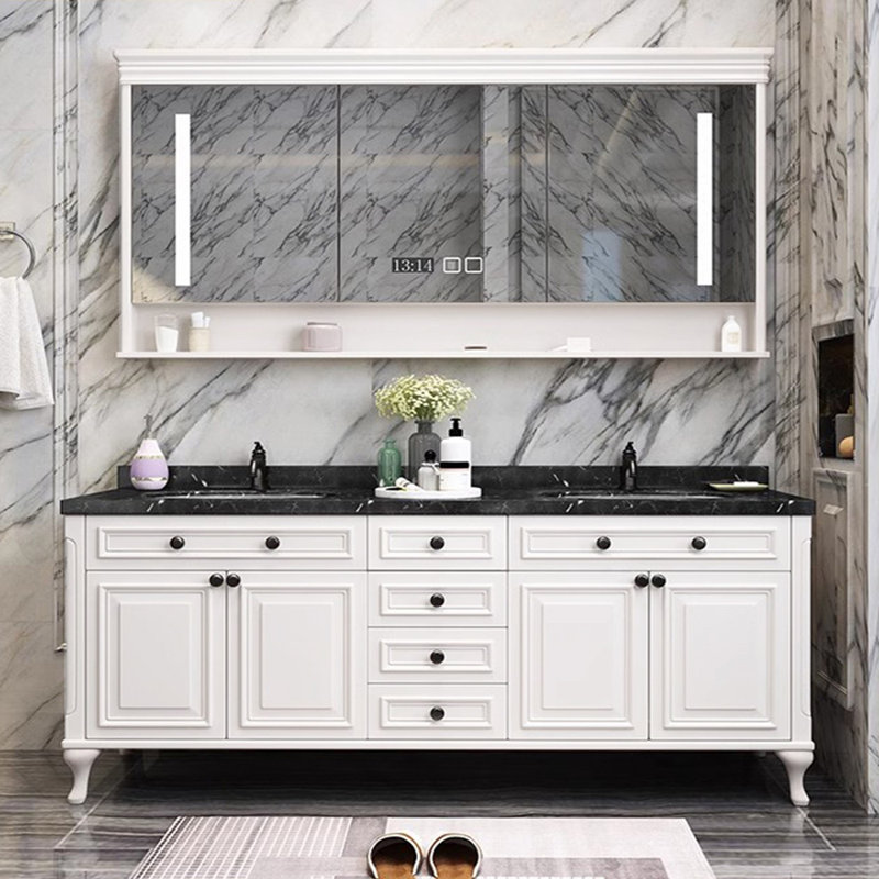 Meuble-lavabo de luxe américain, 79"