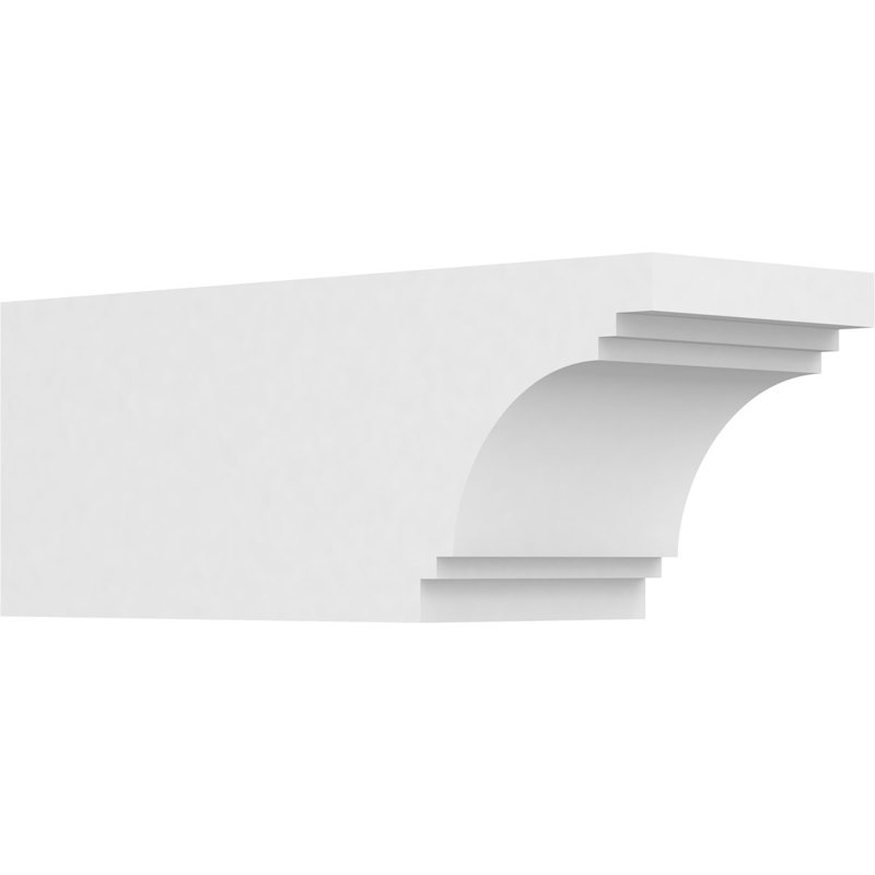 6"W x 6"H x 16"L Standard Pescadero Architectural Grade PVC Rafter Tail, 6"H x 6"W x 16"D