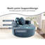 Canapé-lit rond avec canapé modulaire en mousse à mémoire de forme pour le salon, canapé nuage avec trois coussins, bleu-1124657490-1124657491