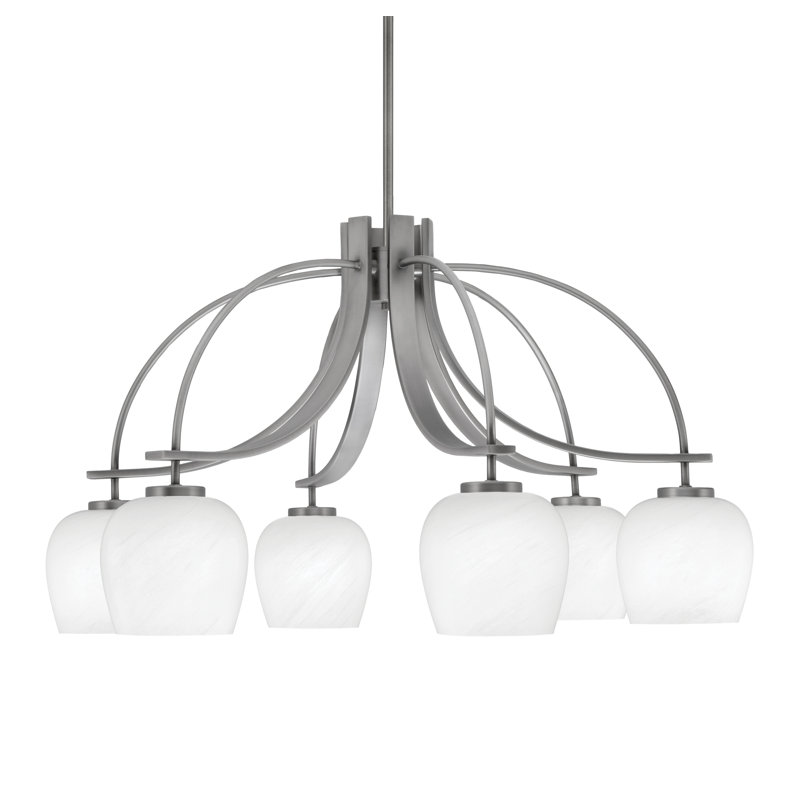 Lustre Cavella, H 17,75 po x l 30 po x P 30 po, Graphite, 6