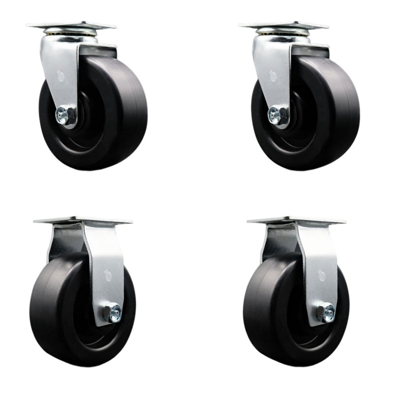 Ensemble de 4 roulettes en polyoléfine