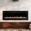 Metro Lane 127cm W Black Electric Fireplace