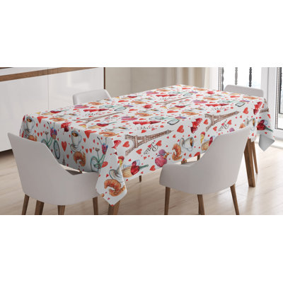 Geometric Valentine's Day Tablecloth