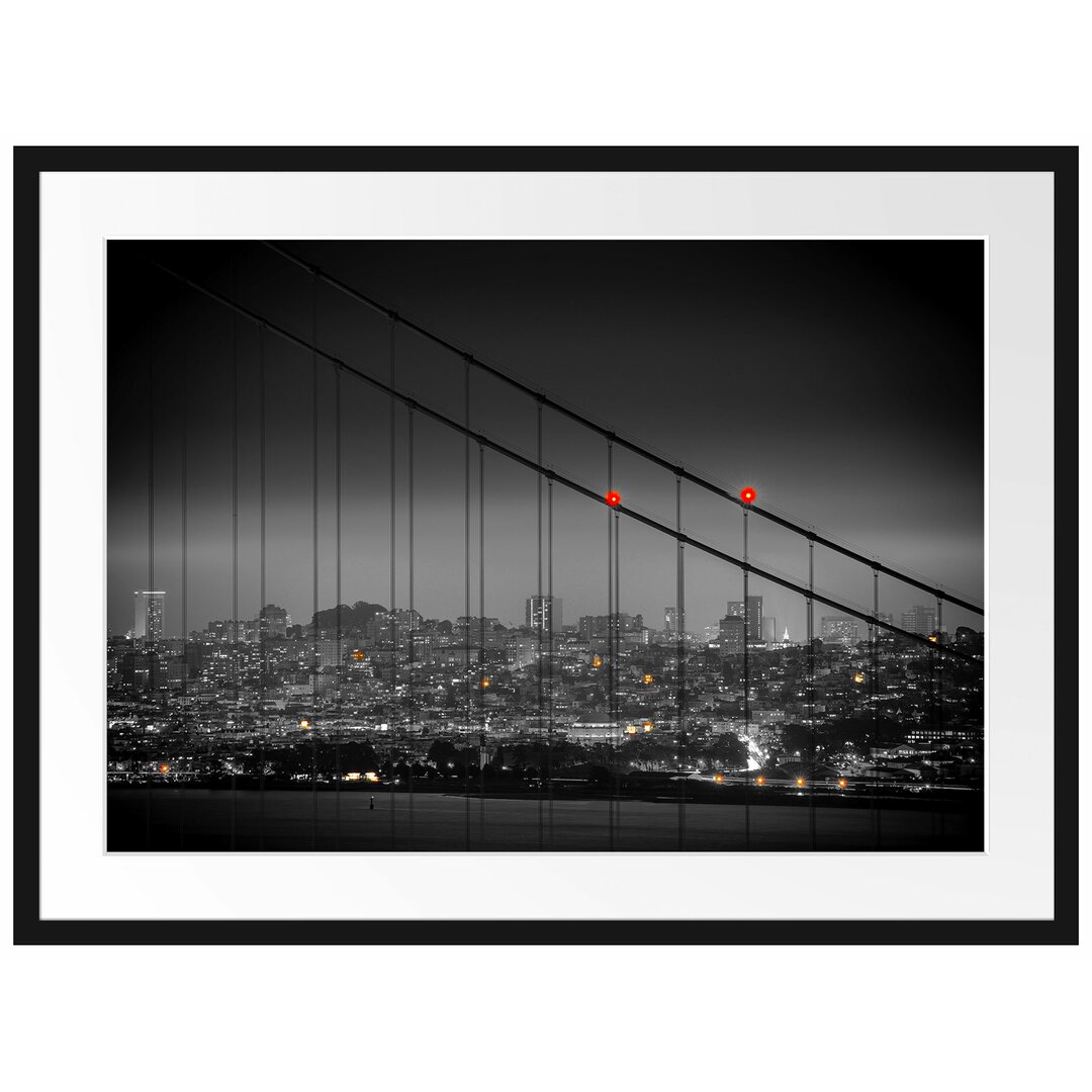 Gerahmtes Poster Skyline von San Francisco