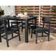 Modern Studio Urban Chair 7-Piece Parsons Table Dining Set