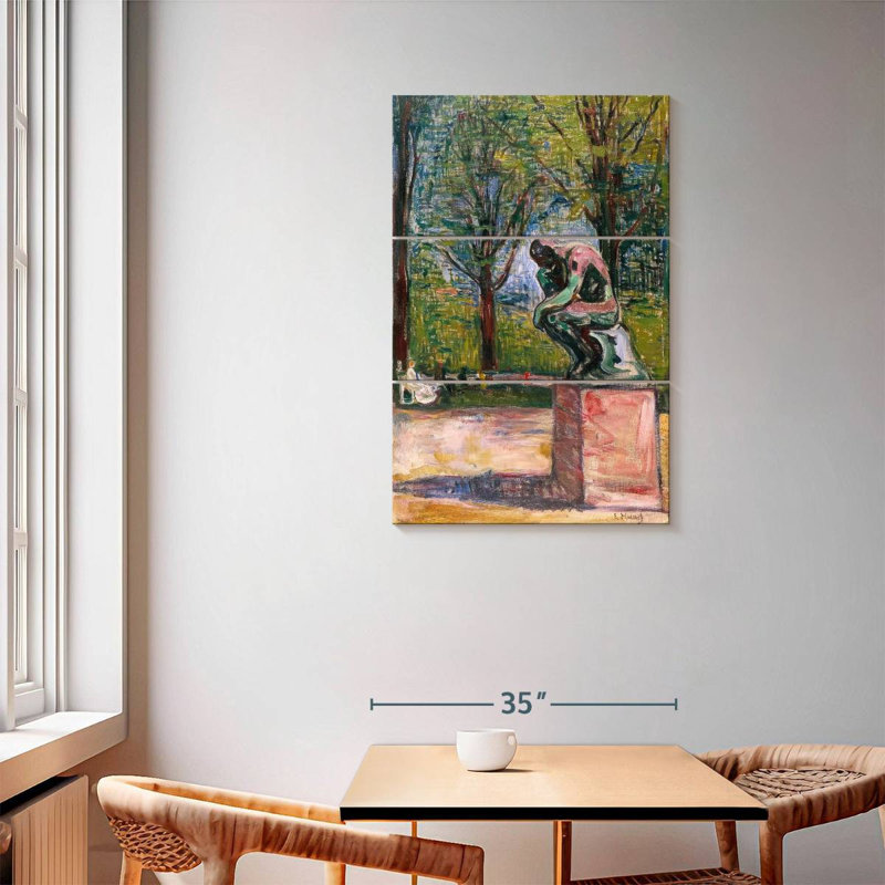 Avery Rodin's The Thinker-Dr. Linde's Park, H 57 po x l 36 po