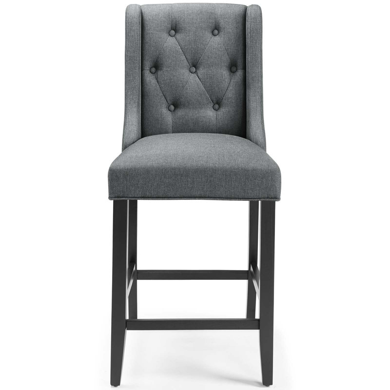 Tabouret de bar Baronet par Modway, gris