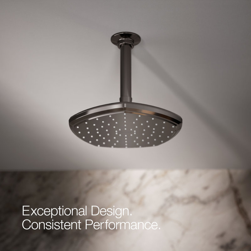 Occasion 8 In. Single-Function Rainhead, Vibrant Titanium