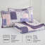 Ensemble de courtepointe réversible 3 pièces Patchwork - Couvre-lit léger en microfibre pour toutes les saisons-123175938-123175940