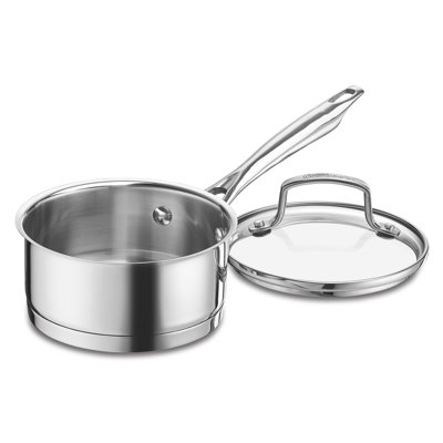 Poêle à sauce en acier inoxydable avec couvercle cuisinart Professional Series