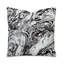 Helga Noir Square Pillow Cover & Insert