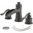 Widespread 2-handle Bathroom Faucet with Drain Assembly