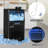 Winado 90 lb. Daily Production Cube Clear Ice Freestanding Ice Maker