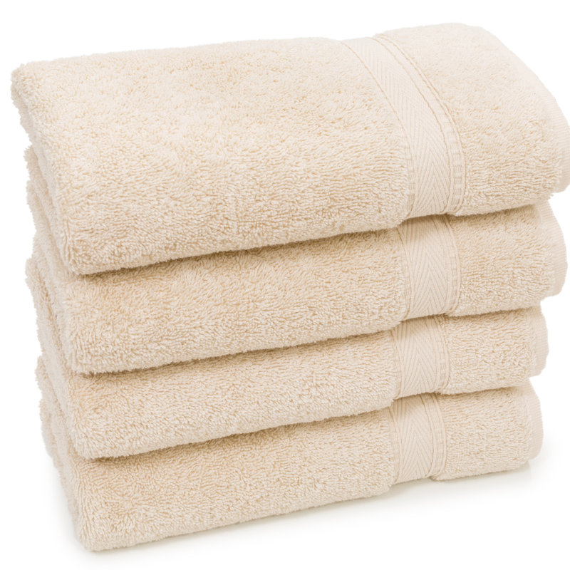 Essuie-mains en coton Sinemis, Beige