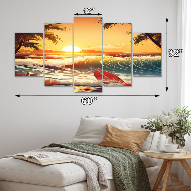 5 pièces d'art mural Ridgeville