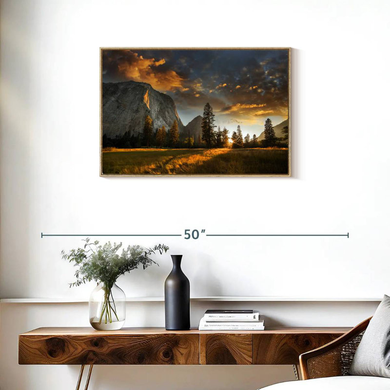 Sierra Nevada, Cadre flottant en bois naturel, 31 po x 21 po