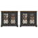 Lopes Traditional Coordinated Storage Accent Cabinet 2 Piece Set