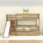 2 Drawers Twin Over Twin Bunk Bed With Storage Stair, Slide And Guardrails-1987659837
