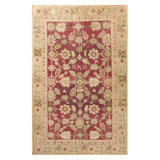 Antique Oushak Hallway Runner Wool Coral Rug