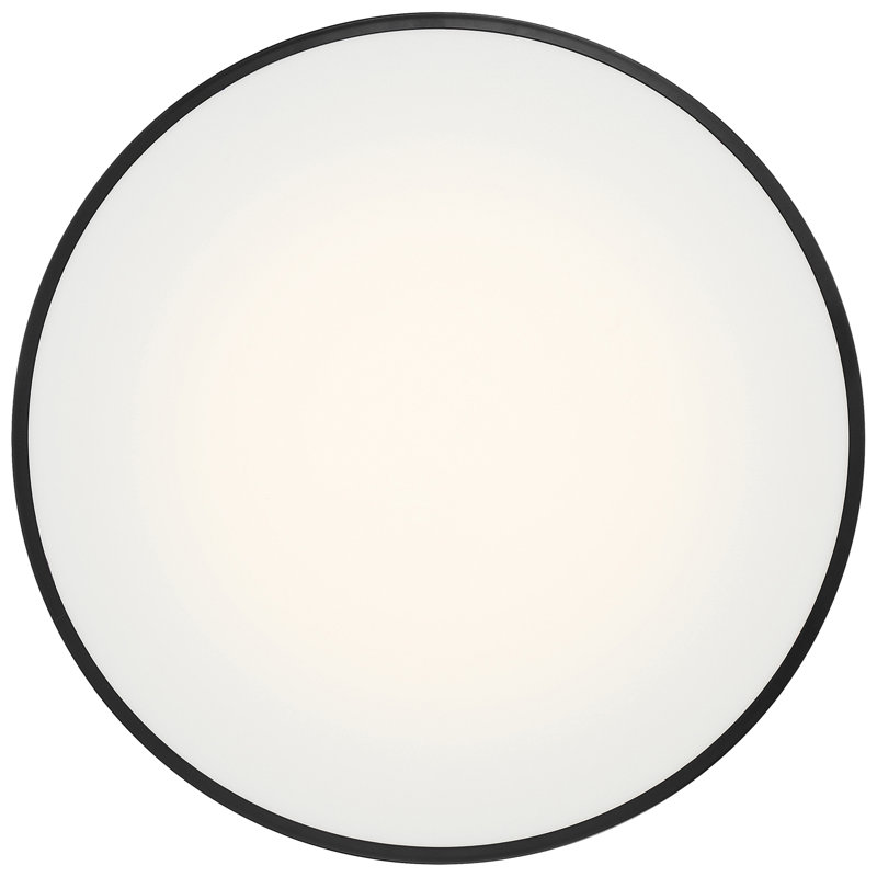Kymera Black and White LED Flush Mount Light