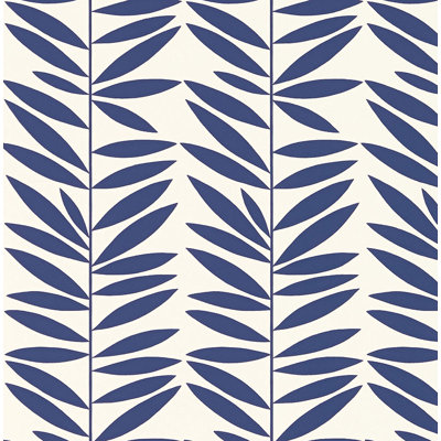 Leaf Stripe Wallpaper