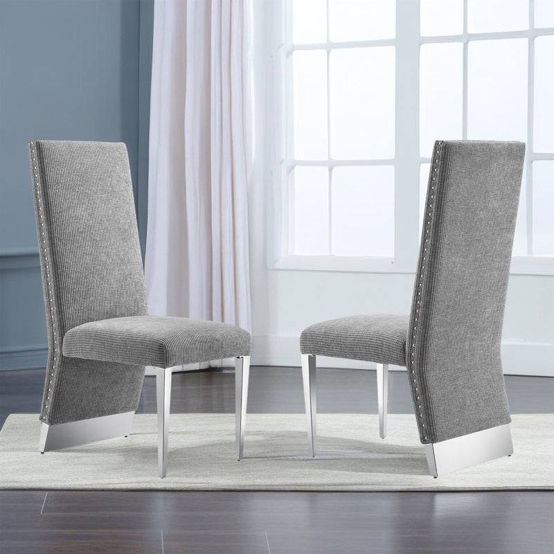 Natalynn 18.5'' H Velvet Upholstered Parsons Chair