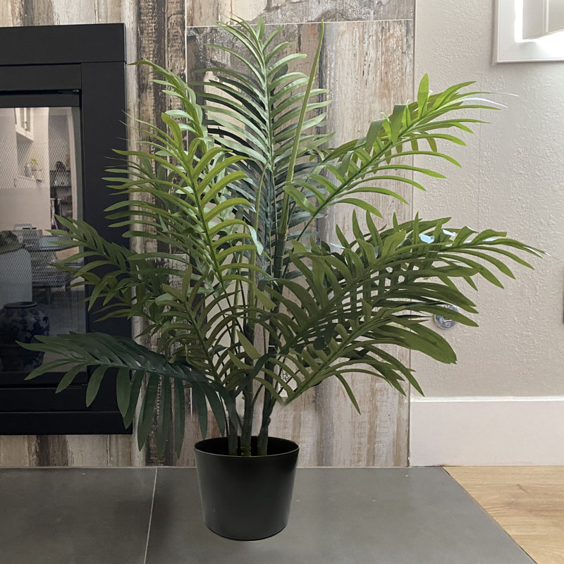 Palmier en pot artificiel enneigé paradise